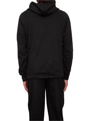 Felpa con cappuccio Boss con zip e stampa a righe in UOMO