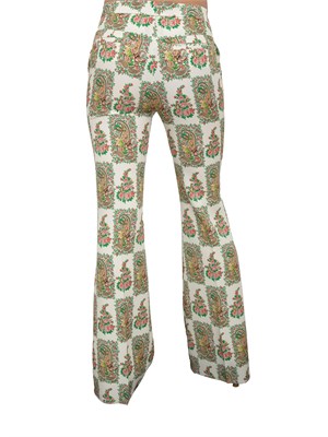 Pantaloni Etro fantasia Paisley con vestibilità flare in DONNA