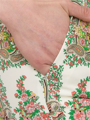 Pantaloni Etro fantasia Paisley con vestibilità flare in DONNA