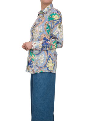 Camicia fantasia Paisley all-over Etro con vestibilità slim in DONNA