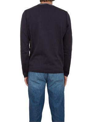 Maglione Boss blu con logo in UOMO