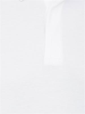 Polo Boss bianco realizzata in maglia fine leggermente elasticizzata. in UOMO