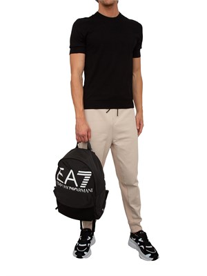 Pantaloni della tuta Boss beige con toppa con logo in UOMO
