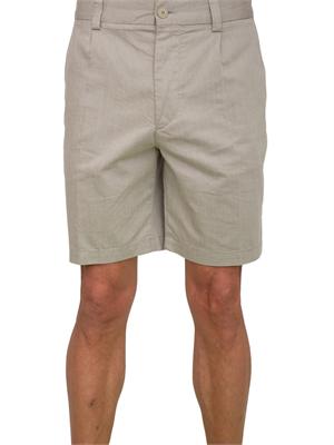 Bermuda Boss uomo in pregiato misto lino beige in UOMO