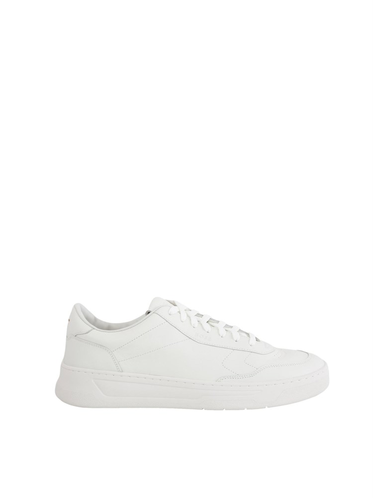 BOSS Sneaker bianche in pelle con suola in gomma