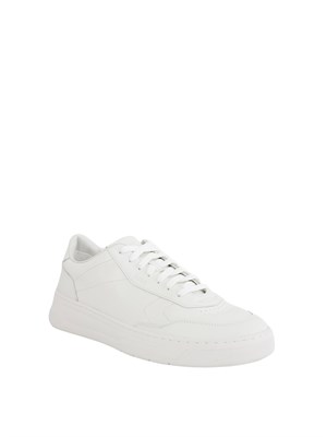 BOSS Sneaker bianche in pelle con suola in gomma in UOMO