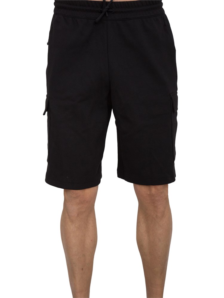 EA7 EMPORIO ARMANI Bermuda cargo EA7 in misto cotone nero