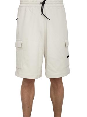 EA7 EMPORIO ARMANI Bermuda cargo EA7 in misto cotone avorio in UOMO