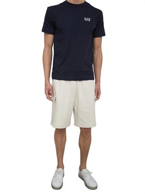 EA7 EMPORIO ARMANI Bermuda cargo EA7 in misto cotone avorio in UOMO
