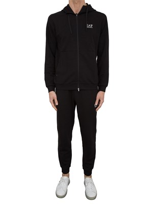 EA7 EMPORIO ARMANI Tuta EA7 Dynamic Athlete in tessuto tecnico Natural VENTUS7 nero in UOMO