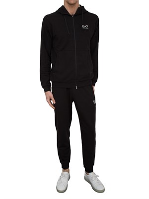 EA7 EMPORIO ARMANI Tuta EA7 Dynamic Athlete in tessuto tecnico Natural VENTUS7 nero in UOMO
