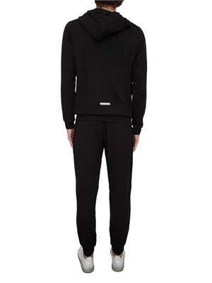 EA7 EMPORIO ARMANI Tuta EA7 Dynamic Athlete in tessuto tecnico Natural VENTUS7 nero in UOMO