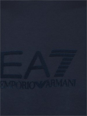 EA7 EMPORIO ARMANI T-shirt EA7 Lux Identity in jersey di misto modal blu in UOMO