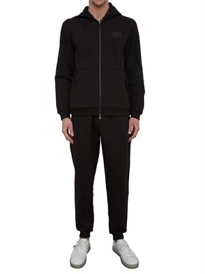 EA7 EMPORIO ARMANI Pantalone EA7 in interlock di misto cotone nero in UOMO
