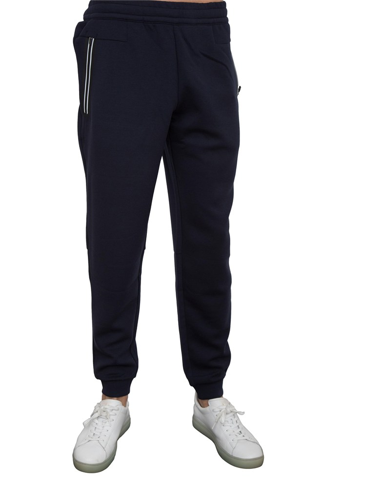 EA7 EMPORIO ARMANI Pantaloni jogger EA7 in misto viscosa stretch blu