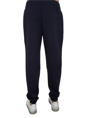EA7 EMPORIO ARMANI Pantaloni jogger EA7 in misto viscosa stretch blu in UOMO