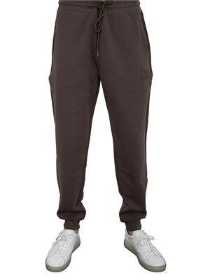 EA7 EMPORIO ARMANI Pantalone EA7 in interlock di misto cotone taupe in UOMO