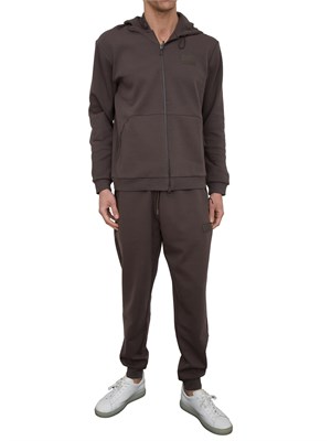 EA7 EMPORIO ARMANI Pantalone EA7 in interlock di misto cotone taupe in UOMO