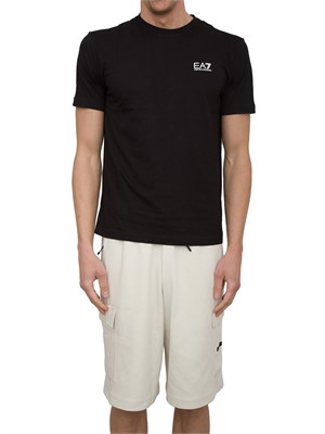 EA7 EMPORIO ARMANI T-shirt EA7 Core Identity in cotone Pima nero in UOMO