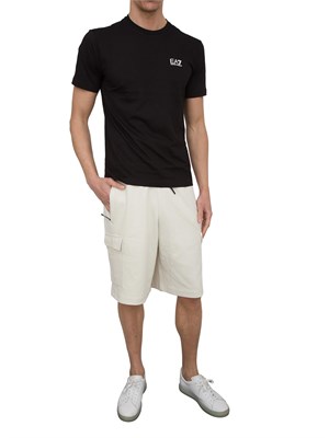 EA7 EMPORIO ARMANI T-shirt EA7 Core Identity in cotone Pima nero in UOMO