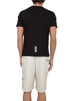 EA7 EMPORIO ARMANI T-shirt EA7 Core Identity in cotone Pima nero in UOMO