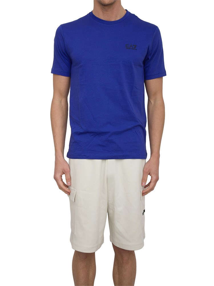 EA7 EMPORIO ARMANI T-shirt EA7 Core Identity in cotone Pima blu