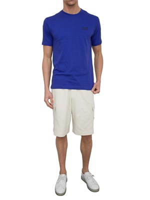 EA7 EMPORIO ARMANI T-shirt EA7 Core Identity in cotone Pima blu in UOMO