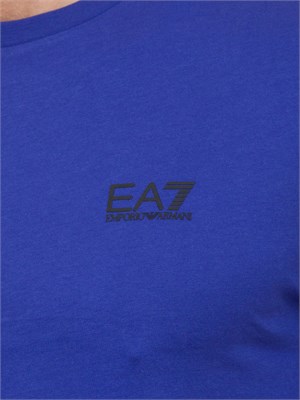 EA7 EMPORIO ARMANI T-shirt EA7 Core Identity in cotone Pima blu in UOMO