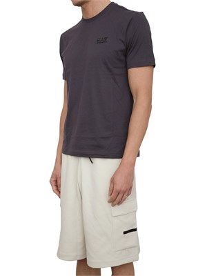 EA7 EMPORIO ARMANI T-shirt EA7 Core Identity in cotone Pima grigio in UOMO