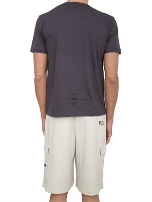 EA7 EMPORIO ARMANI T-shirt EA7 Core Identity in cotone Pima grigio in UOMO