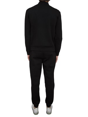 EA7 EMPORIO ARMANI Tuta sportiva Ea7 in misto viscosa con felpa full zip e pantaloni nero in UOMO
