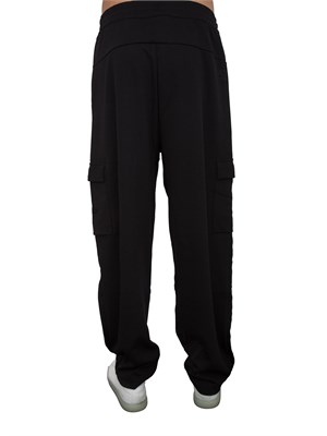 EA7 EMPORIO ARMANI Pantaloni cargo EA7 in misto cotone nero in UOMO