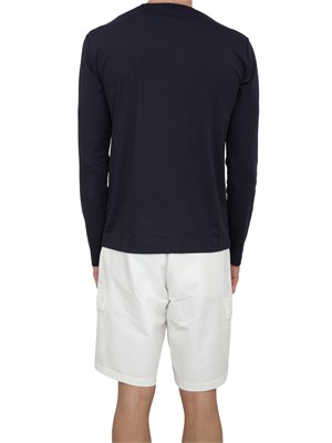 EA7 EMPORIO ARMANI T-shirt Ea7 a maniche lunghe in jersey stretch blu in UOMO