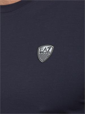 EA7 EMPORIO ARMANI T-shirt Ea7 a maniche lunghe in jersey stretch blu in UOMO