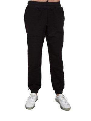 EA7 EMPORIO ARMANI Pantalone tuta EA7 in misto cotone nero in UOMO