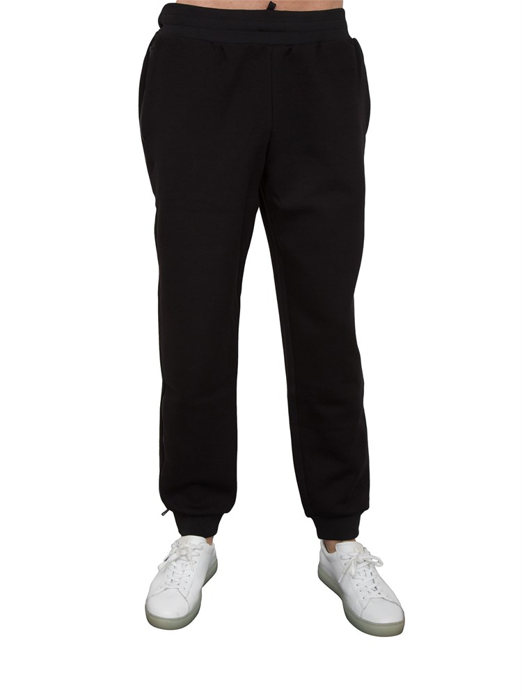 EA7 EMPORIO ARMANI Pantalone tuta EA7 in misto cotone nero