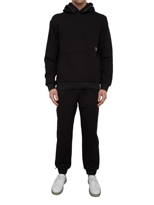 EA7 EMPORIO ARMANI Pantalone tuta EA7 in misto cotone nero in UOMO
