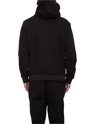 EA7 EMPORIO ARMANI Felpa con cappuccio EA7 nero in UOMO