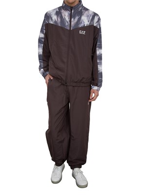 EA7 EMPORIO ARMANI Tuta EA7 stampata Dynamic Athlete in tessuto tecnico VENTUS7 in UOMO
