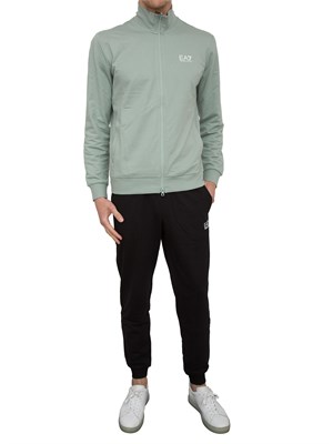 EA7 EMPORIO ARMANI Tuta Ea7 Core Identity in cotone verde in UOMO