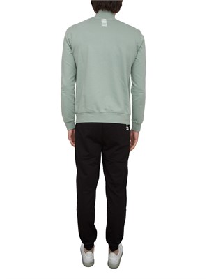 EA7 EMPORIO ARMANI Tuta Ea7 Core Identity in cotone verde in UOMO