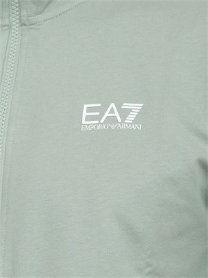 EA7 EMPORIO ARMANI Tuta Ea7 Core Identity in cotone verde in UOMO