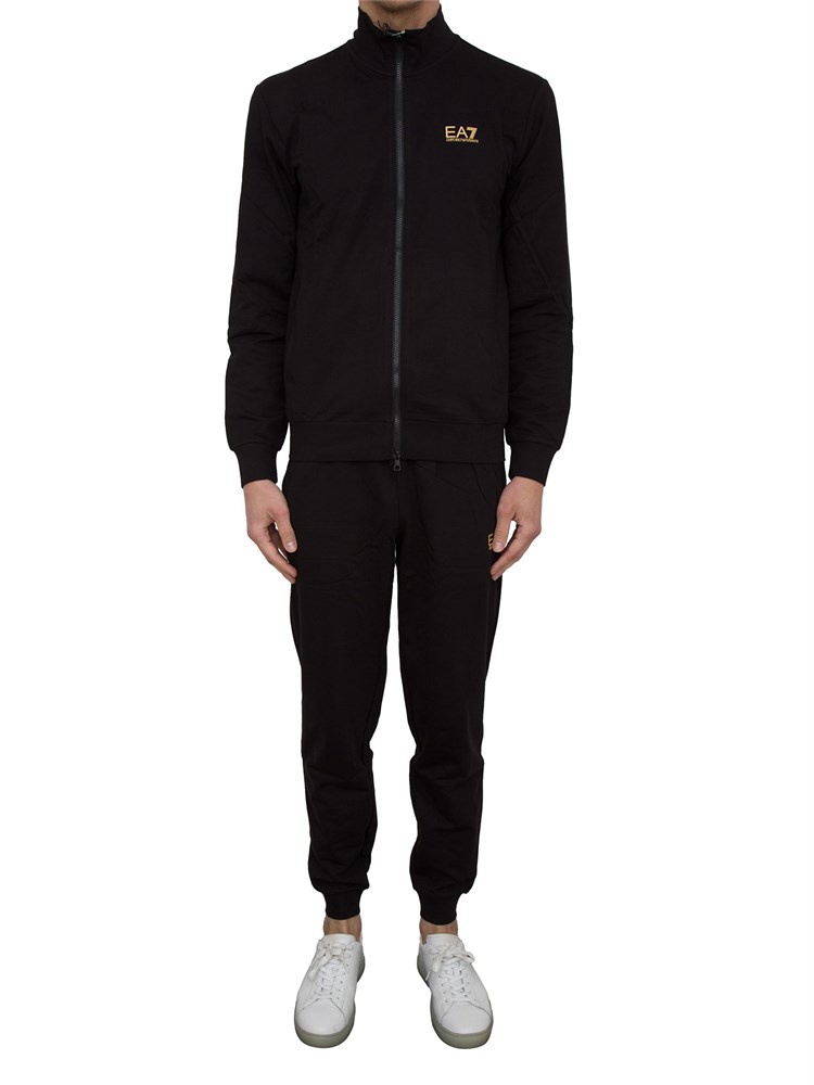 EA7 EMPORIO ARMANI Tuta Ea7 Core Identity in cotone nero