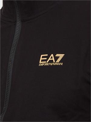 EA7 EMPORIO ARMANI Tuta Ea7 Core Identity in cotone nero in UOMO