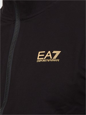 EA7 EMPORIO ARMANI Tuta Ea7 Core Identity in cotone nero in UOMO