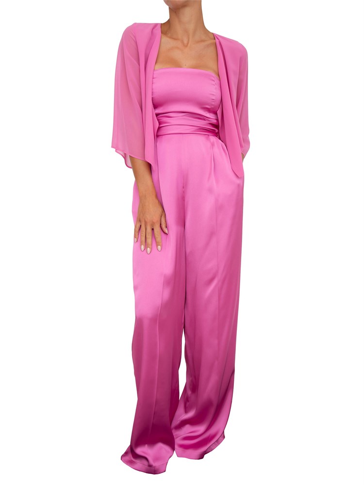 Tuta elegante Emme Marella in raso rosa