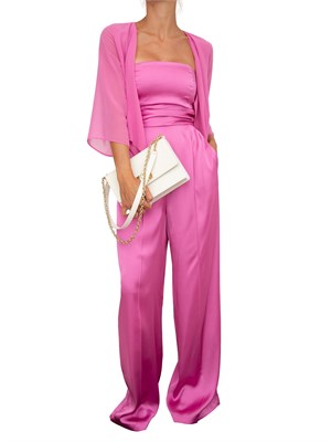 Tuta elegante Emme Marella in raso rosa in DONNA