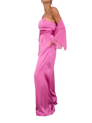 Tuta elegante Emme Marella in raso rosa in DONNA