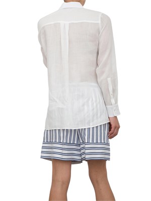 Camicia bianca Marella in ramiè trasparente in DONNA