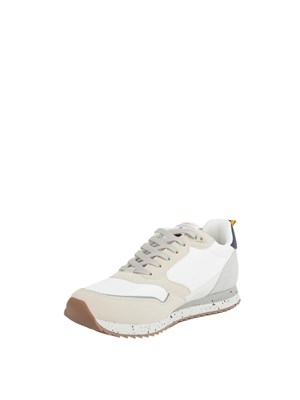 Sneaker bianca Aeronautica Militare in suede in UOMO